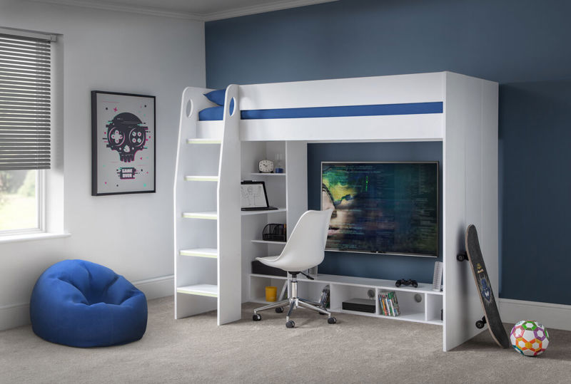 Nebula Gaming Bed - White